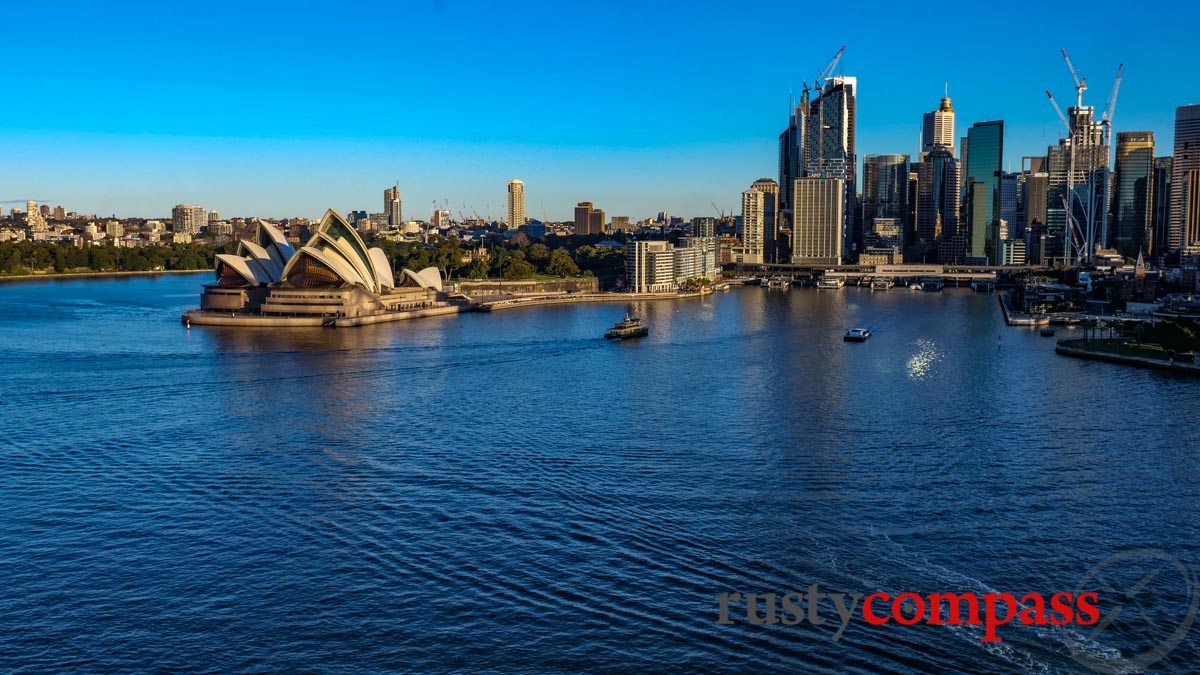 The views from Sydney Harbour Bridge aren't bad either.